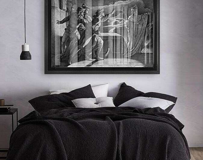 Hamlet and the Ghost of his Father by Adam Vogler Old Masters Classical Art Reproduction by xzendor7