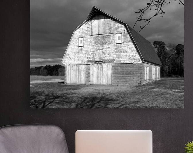 Old Barn in Sussex County in Black and White by Bill Swartwout Photography