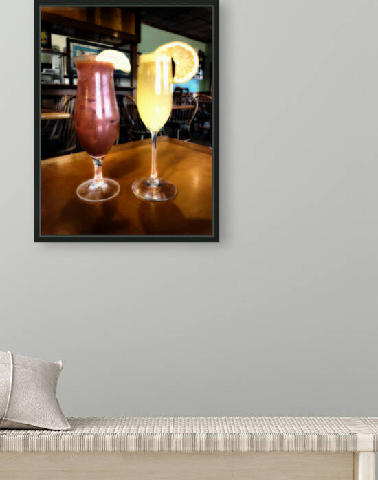 Breakfast of Champions Mimosa Bloody Mary Sepia by Bill Swartwout Photography