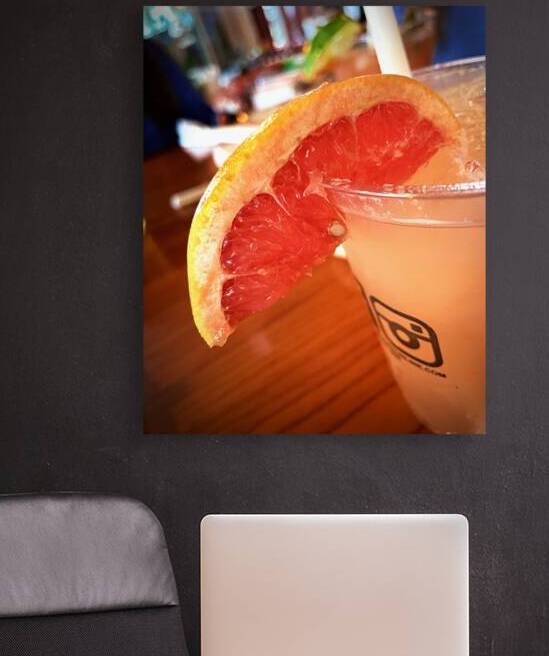 Ruby Red Grapefruit Slice by Bill Swartwout Photography