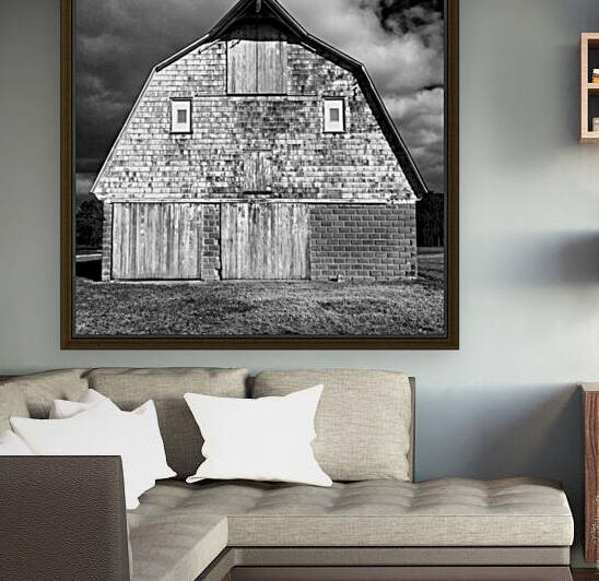 Old Barn Facade in Black and White by Bill Swartwout Photography