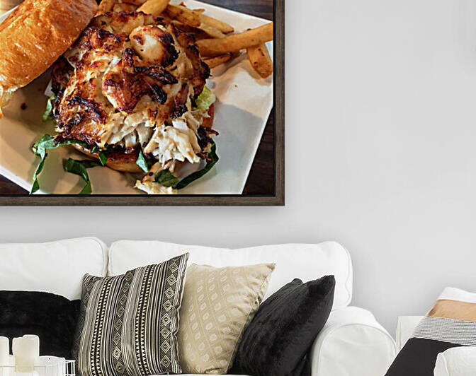 Woodys Crabcake Sandwich by Bill Swartwout Photography