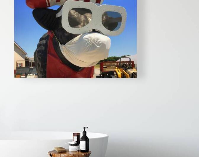 Face Mask on Bull at Parsons by Bill Swartwout Photography