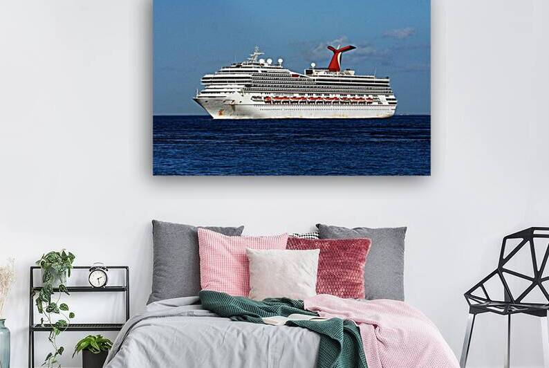 Cruise Ship Carnival Freedom Approaching Cozumel by Bill Swartwout Photography