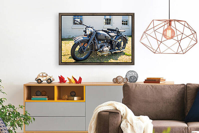 Vintage German Military Motorcycle 100 by Bill Swartwout Photography