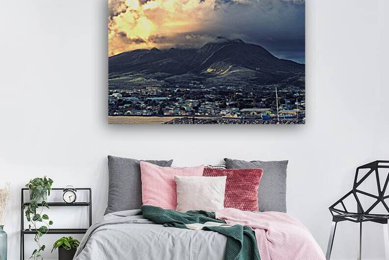 St. Kitts Mountain Dramatic Sky by Bill Swartwout Photography