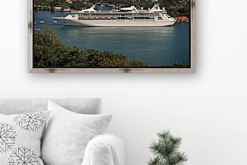 St. Lucia Grandeur of the Seas from Abovebove by Bill Swartwout Photography