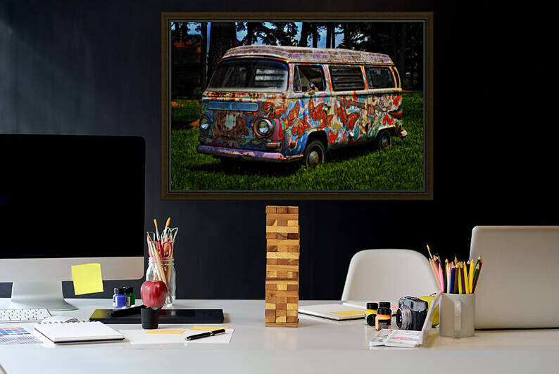 VW Psychedelic Microbus by Bill Swartwout Photography