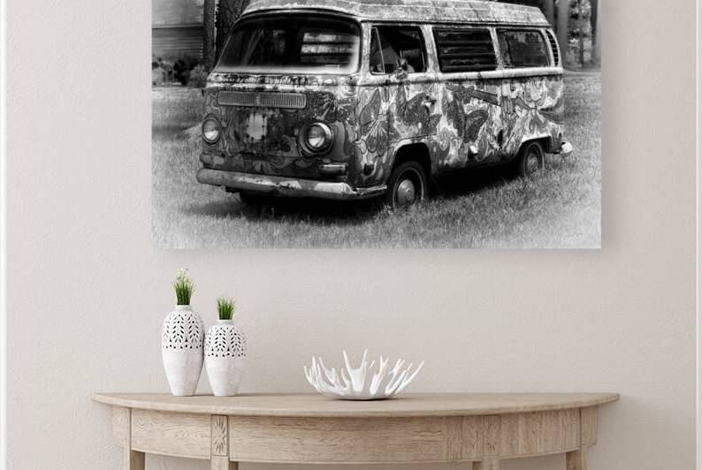 Volkswagen Microbus Nostalgia in Black and White by Bill Swartwout Photography