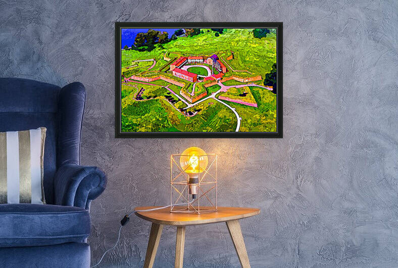 Fort McHenry Aerial View Stylized by Bill Swartwout Photography