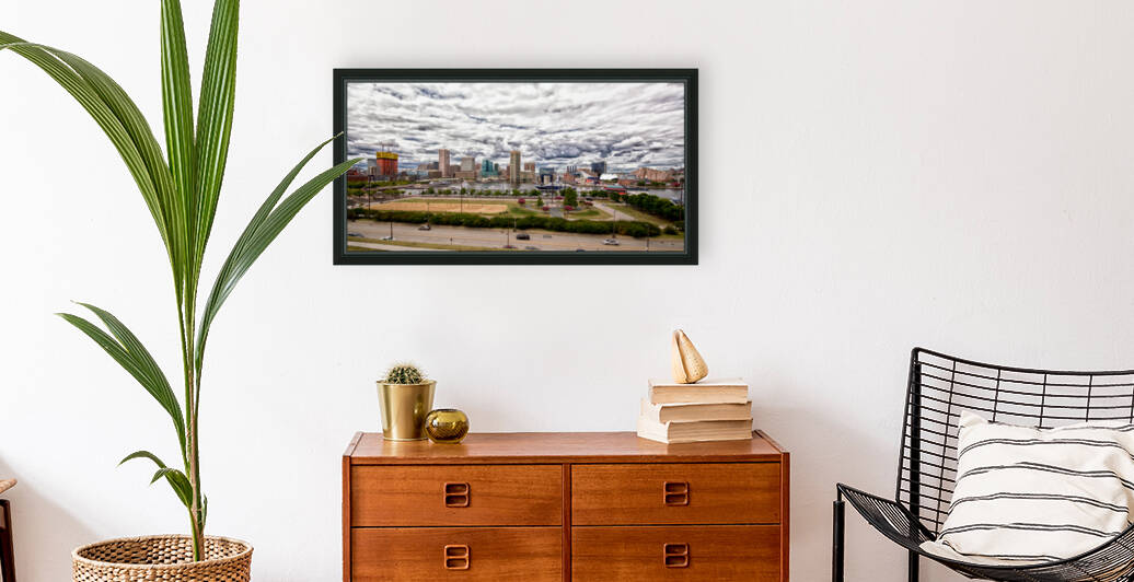 Baltimore Harbor Clouds Panorama by Bill Swartwout Photography