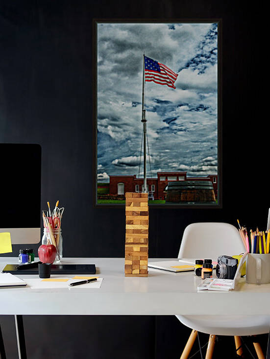 American Flag Over the Entrance to Fort McHenry by Bill Swartwout Photography