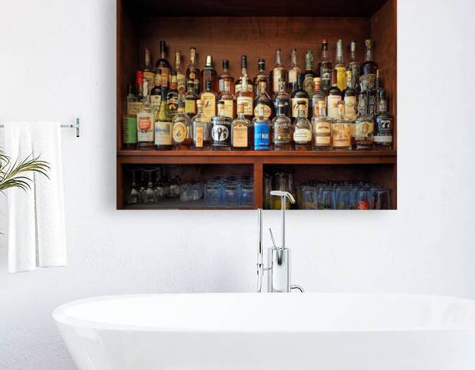 Barflys Well Stocked Whiskey Collection by Bill Swartwout Photography