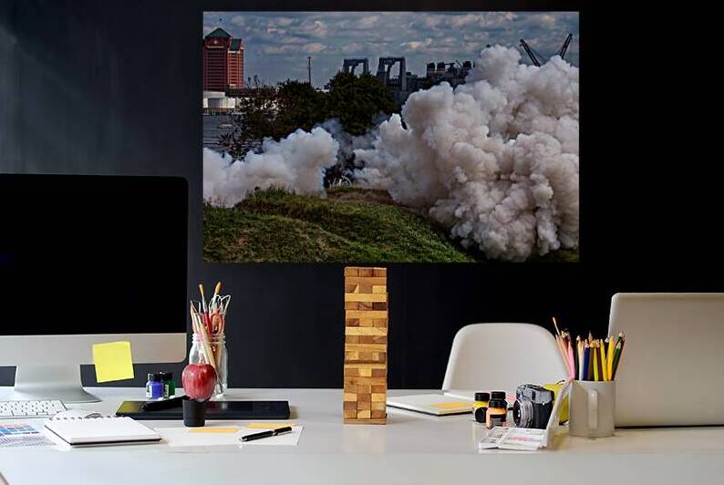 Explosion of Beasons Son Cannon at Fort McHenry by Bill Swartwout Photography