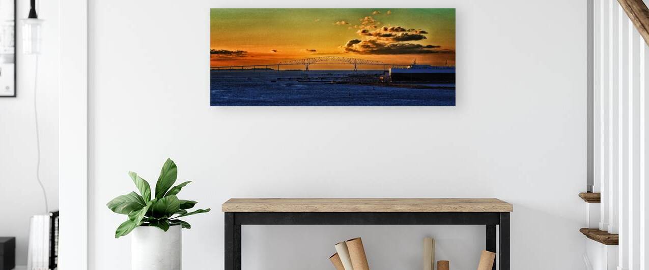 Francis Scott Key Bridge Sunrise Silhouette by Bill Swartwout Photography