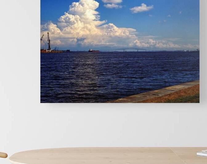 Francis Scott Key Bridge Baltimore Outer Harbor from Fort McHenry by Bill Swartwout Photography