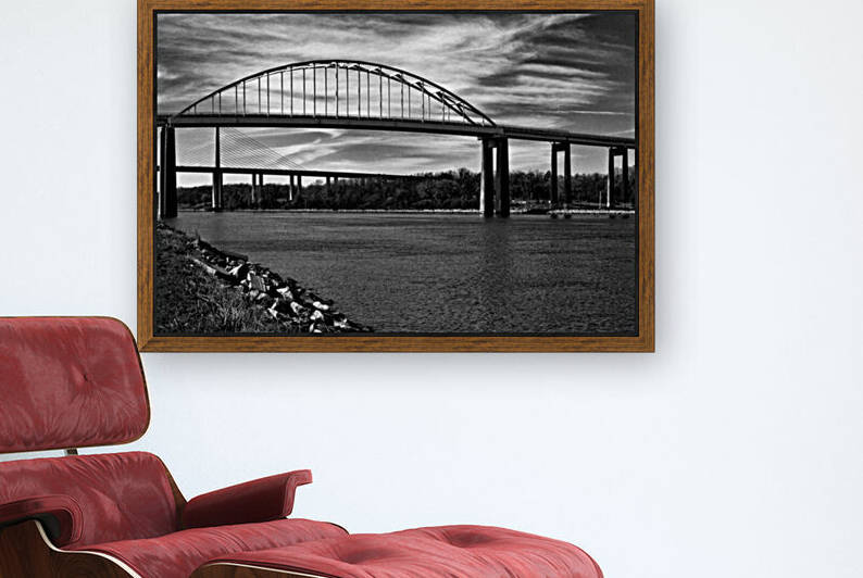 St. Georges Bridge in Black and White 3078 by Bill Swartwout Photography