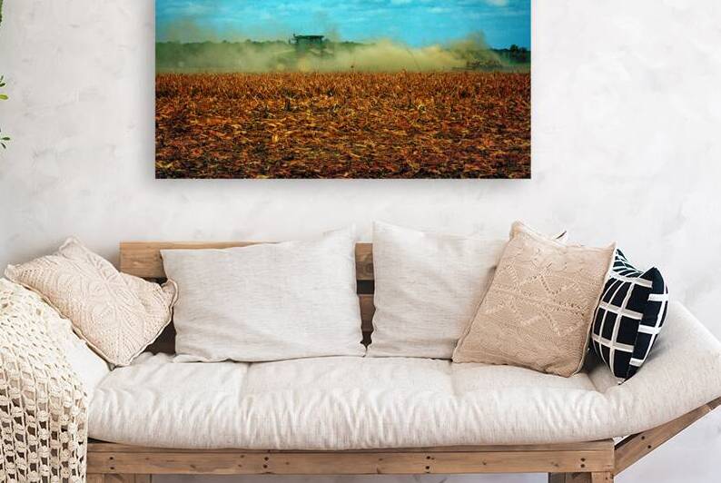 Farm Tractor in a Cloud of Dust by Bill Swartwout Photography