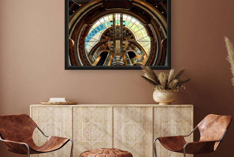 Grandeur of the Seas Centrum Ceiling Gold by Bill Swartwout Photography