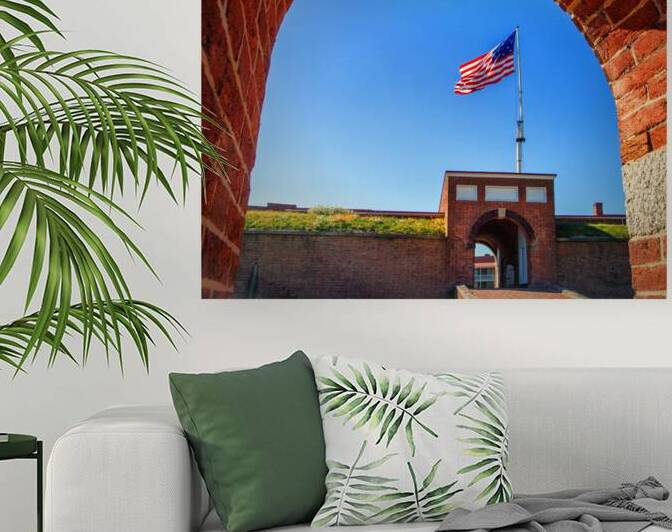 Fort McHenry Flag through the Arch by Bill Swartwout Photography
