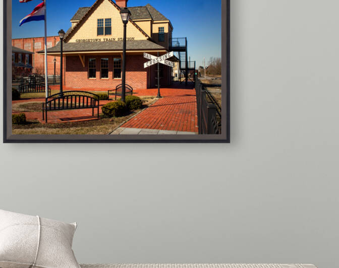 Old Train Station in Georgetown Delaware by Bill Swartwout Photography