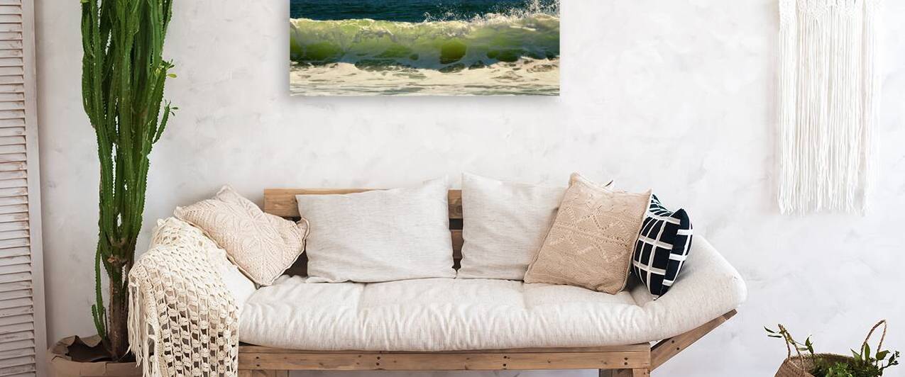 Green Wave Panorama Seascape by Bill Swartwout Photography