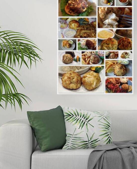 Crabcakes Collage by Bill Swartwout Photography