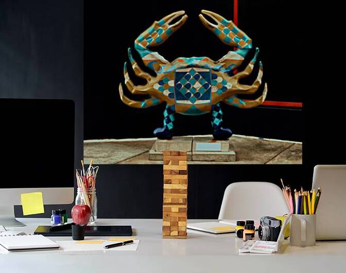 Blue Crab Statue in Downtown Baltimore by Bill Swartwout Photography