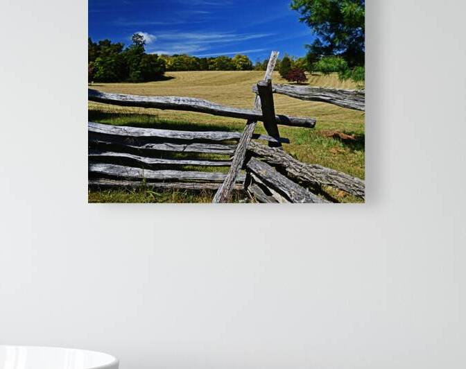 Fenced Field at Harpers Ferry by Bill Swartwout Photography