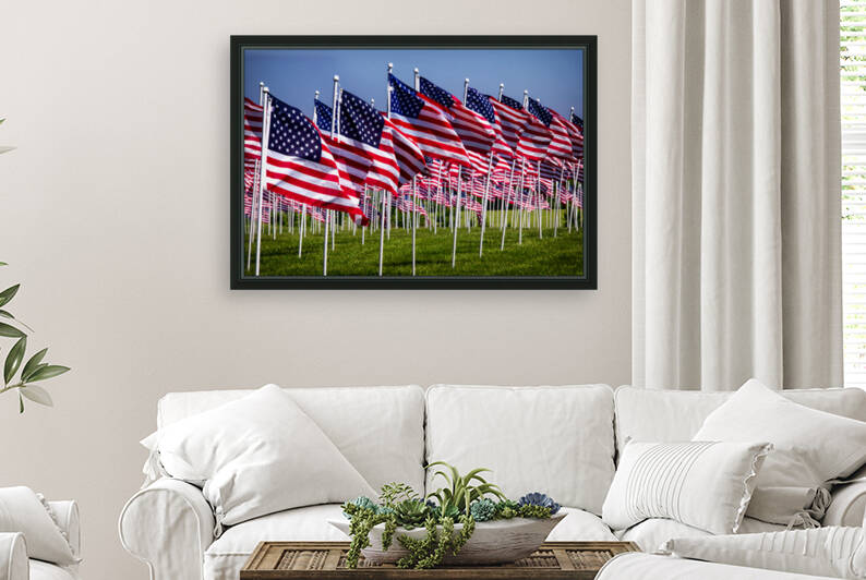 Memorial Day Flags in Easton Maryland by Bill Swartwout Photography