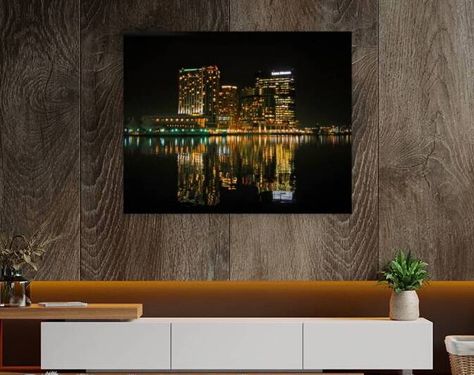 Harbor East Night Reflections by Bill Swartwout Photography