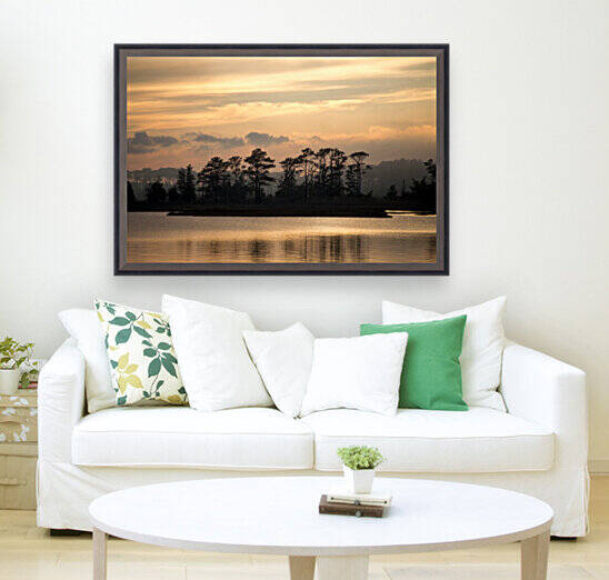 Misty Island of Assawoman Bay by Bill Swartwout Photography