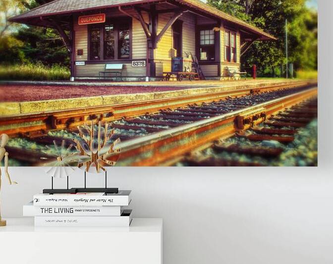 Queponco Railroad Station of Yesteryear by Bill Swartwout Photography