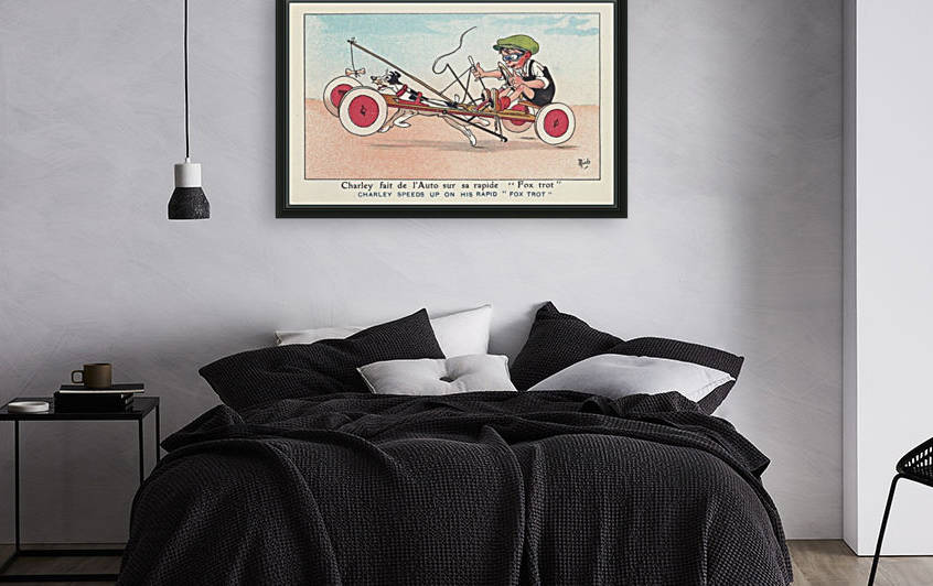 Charley fait de l Auto sur sa rapide by VINTAGE POSTER