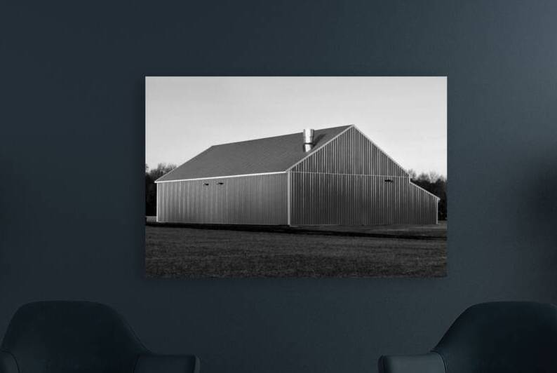 Plain Jane Red Barn in Black and White by Bill Swartwout Photography