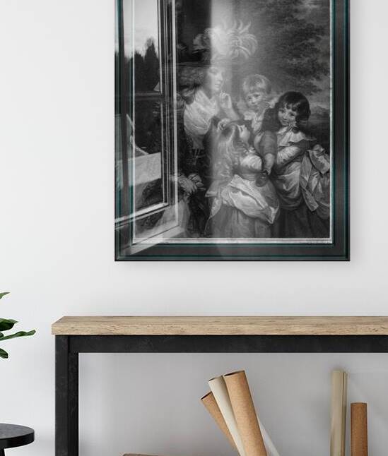 Lady Smith and her Children by Engraver Francesco Bartolozzi Fine Art Old Masters Reproduction by xzendor7