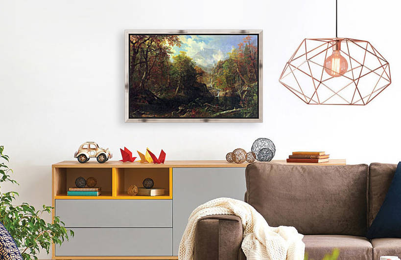 The Emerald pond by Bierstadt