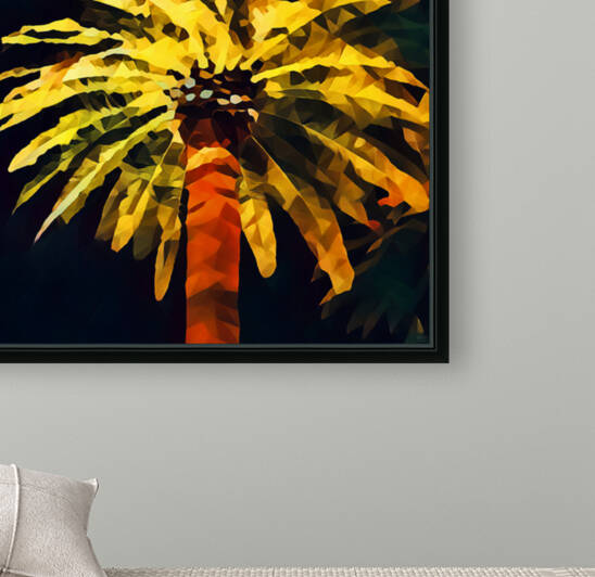 las vegas palm tree at night by Pierce Anderson