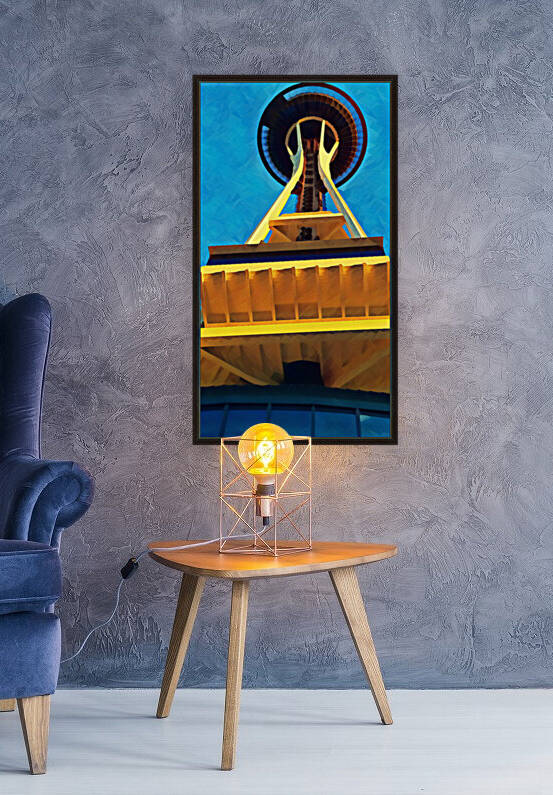 seattle space needle abstract by Pierce Anderson