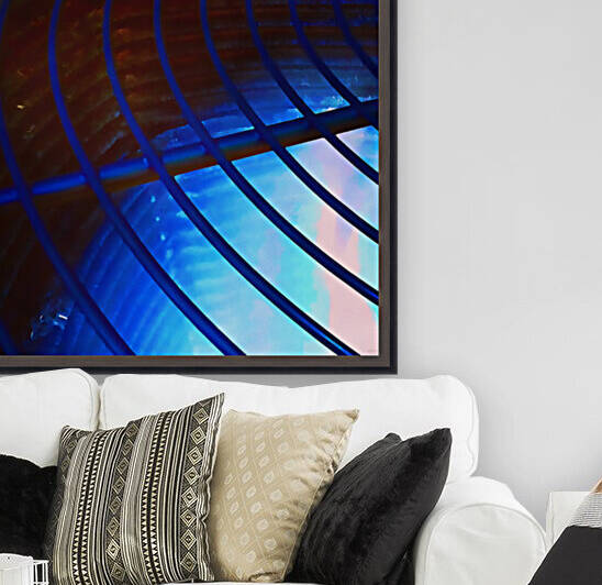 abstract blue curved lines by Pierce Anderson