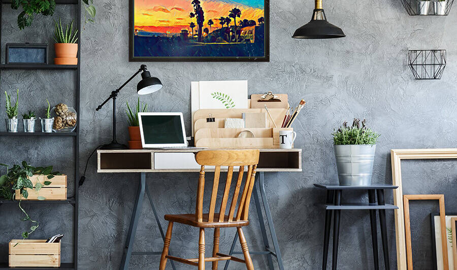 manhattan beach night by Pierce Anderson