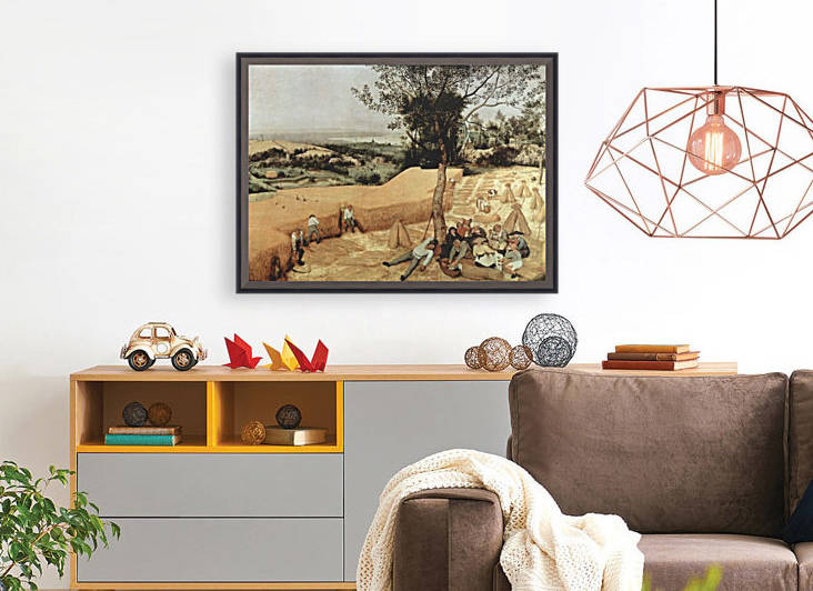 The grain harvest by Pieter Bruegel