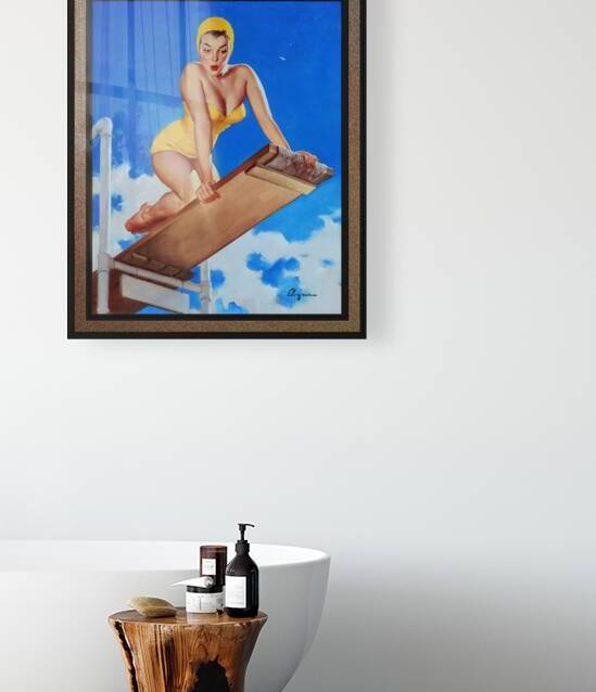 I Think Not by Gil Elvgren Pin-Up Girl Vintage Artwork by xzendor7