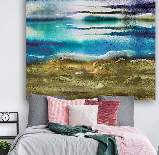 Beach Art Ocean Seascape Sea View Painting For Home Interior Decor I by Irina Sztukowski