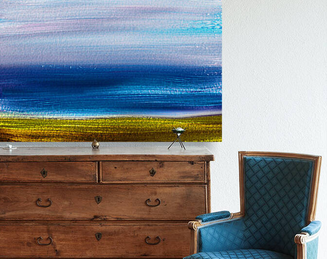 Beach Art Ocean Seascape Sea View Painting For Home Interior Decor III by Irina Sztukowski