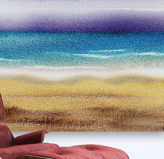 Beach Art Ocean Seascape Sea View Painting For Home Interior Decor VII by Irina Sztukowski