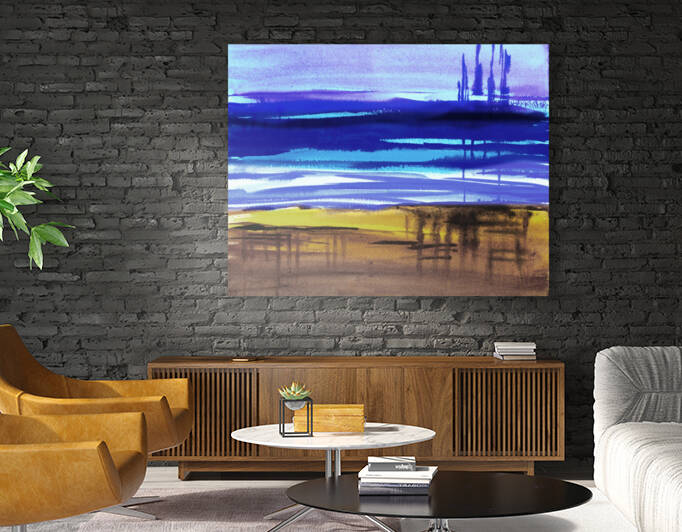 Beach Art Ocean Seascape Sea View Painting For Home Interior Decor VIII by Irina Sztukowski