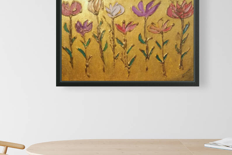 THE FLOWERS Art Print from Original Acrylic Painting on Canvas by Rebecca Mangalindan By:Zo® by By:Zo Art Print Collection   by Maria Desnoyers