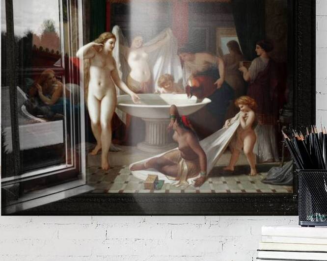 Jeunes Femmes Au Bain by Henri-Pierre Picou Old Masters Classical Art Reproduction by xzendor7