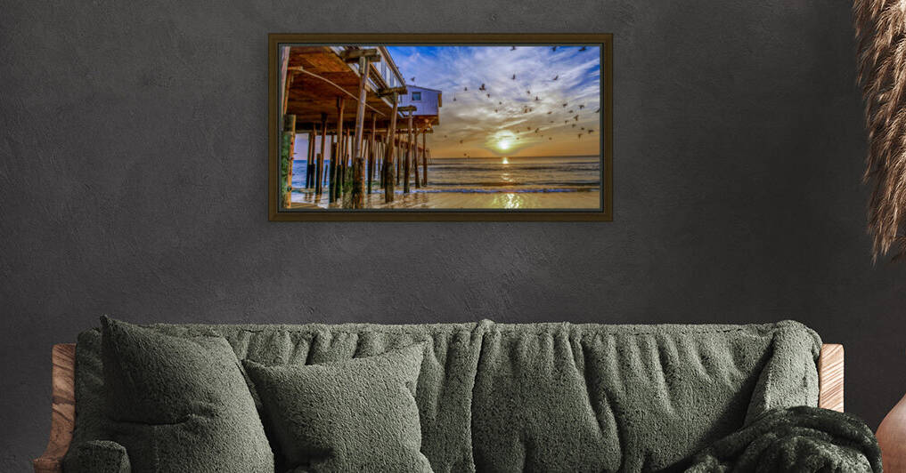 sunrise with birds Nags Head by WEPATTON